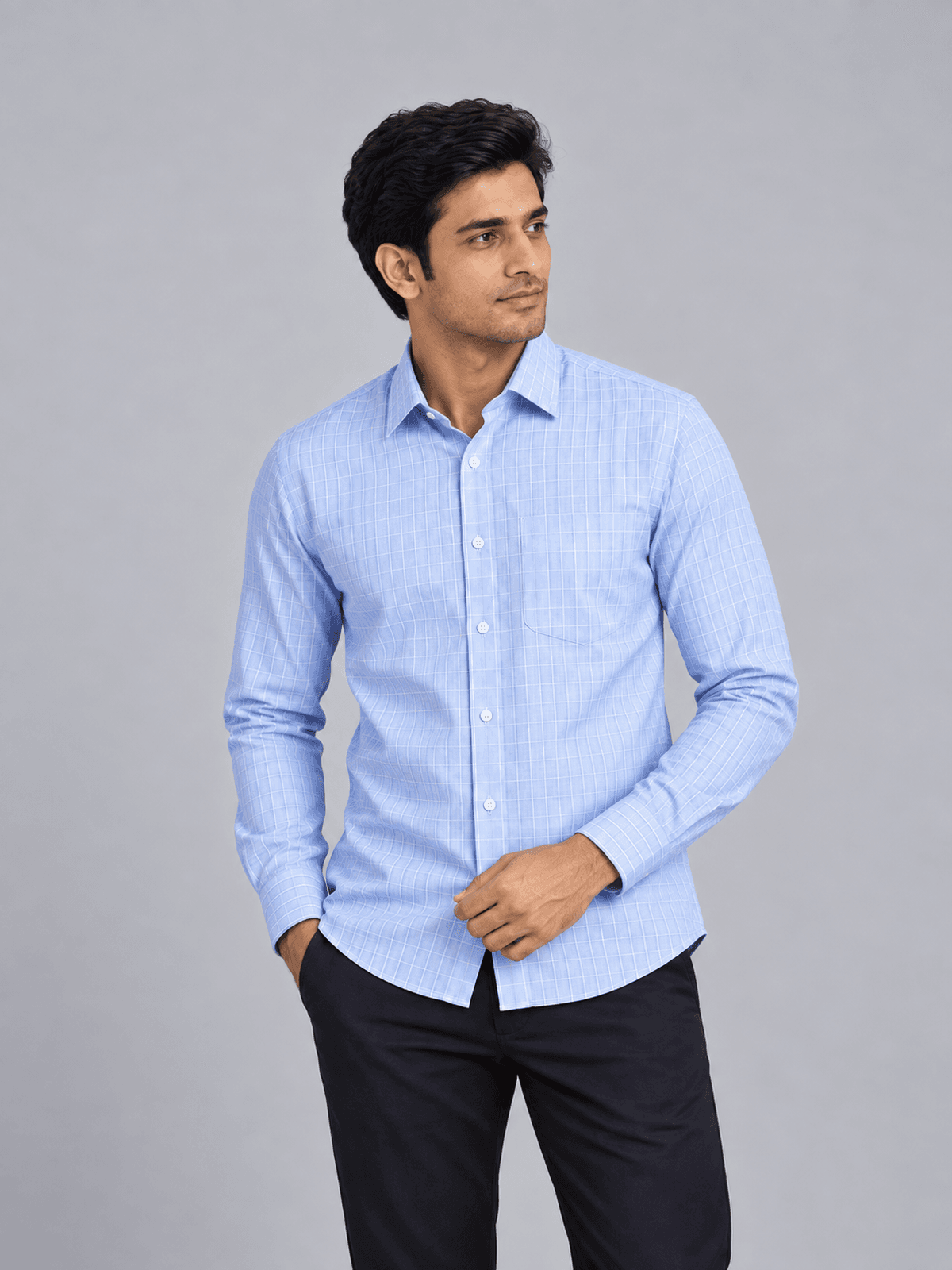 Blue Check Shirt