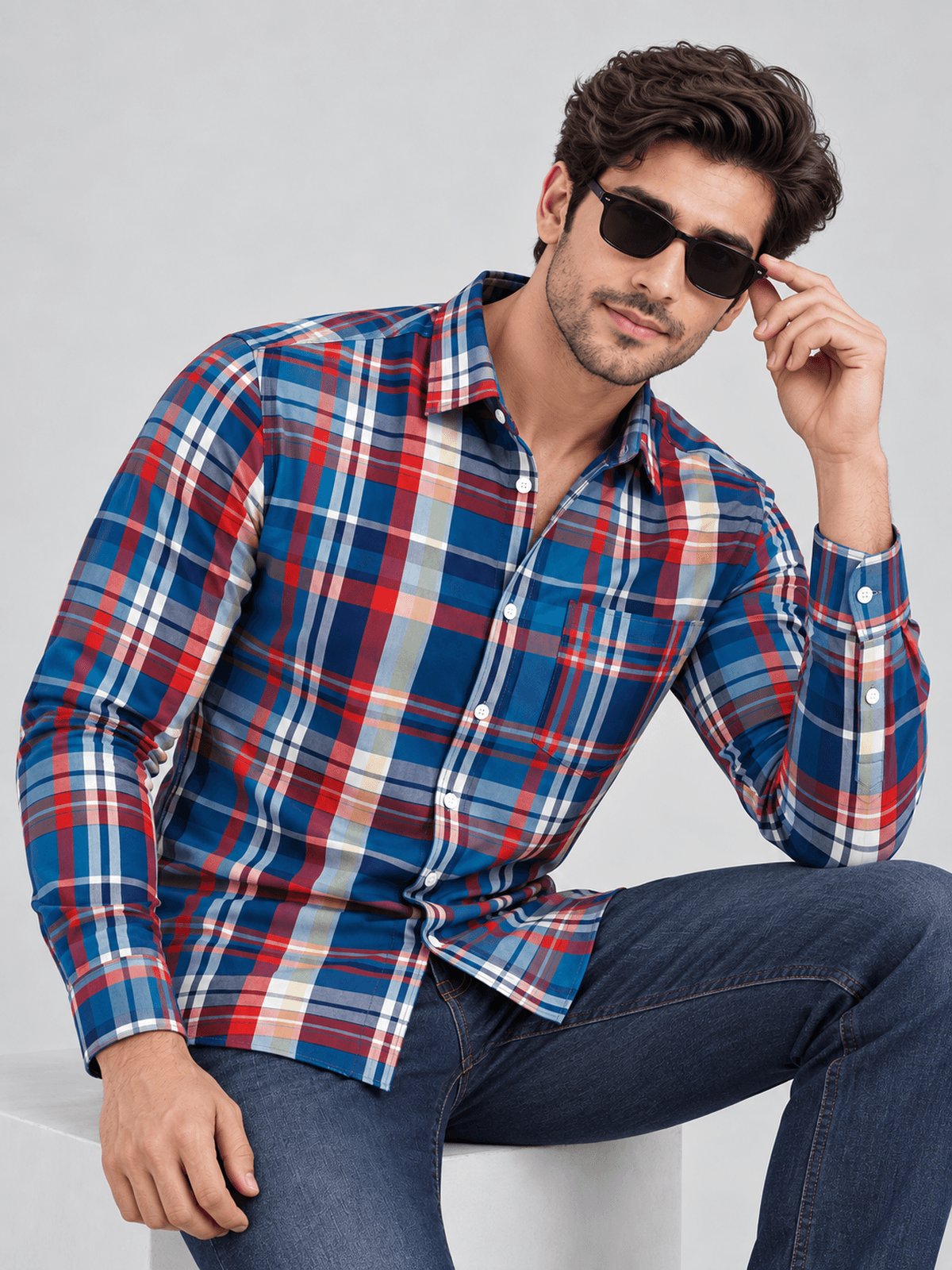 Sapphire Tartan Shirt