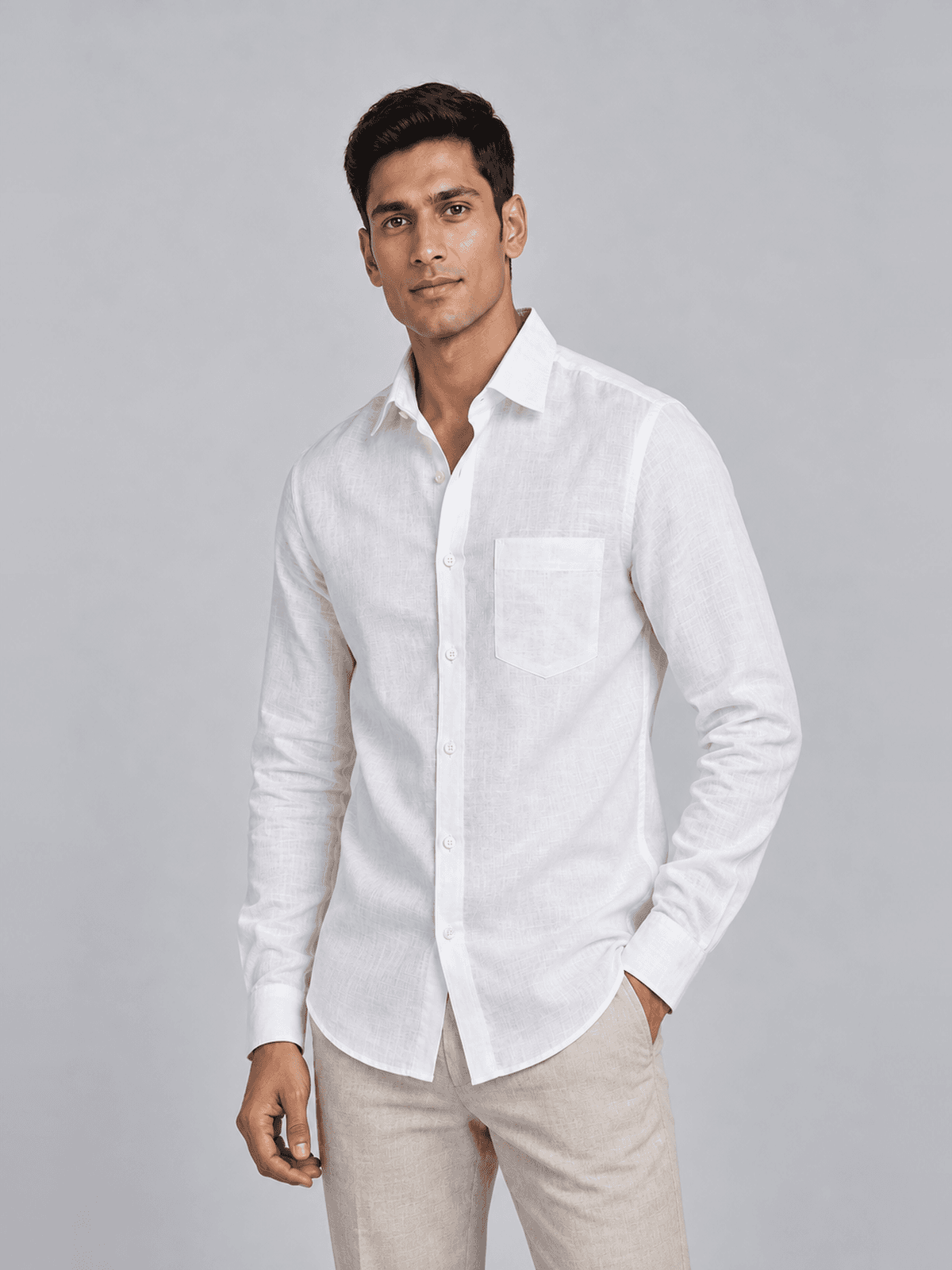 White Linen Shirt