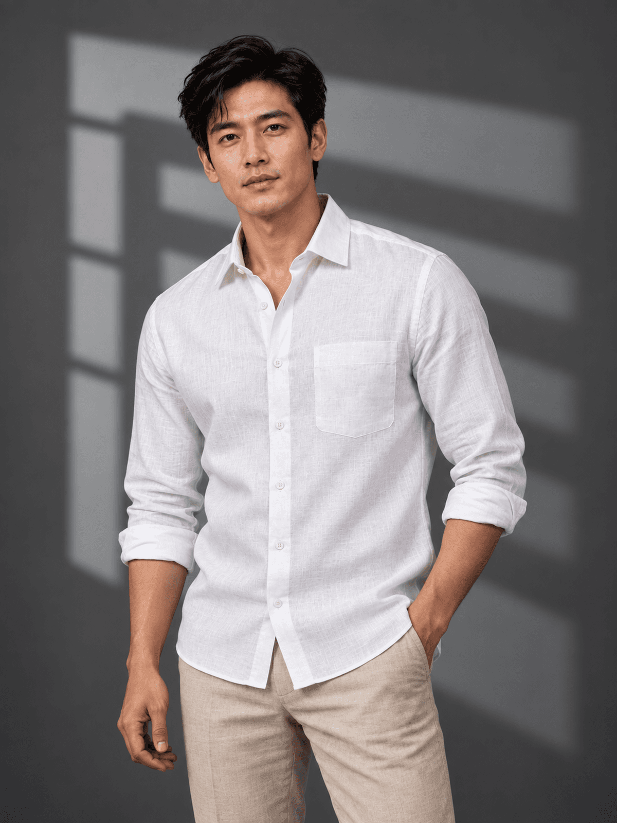 White Linen Shirt