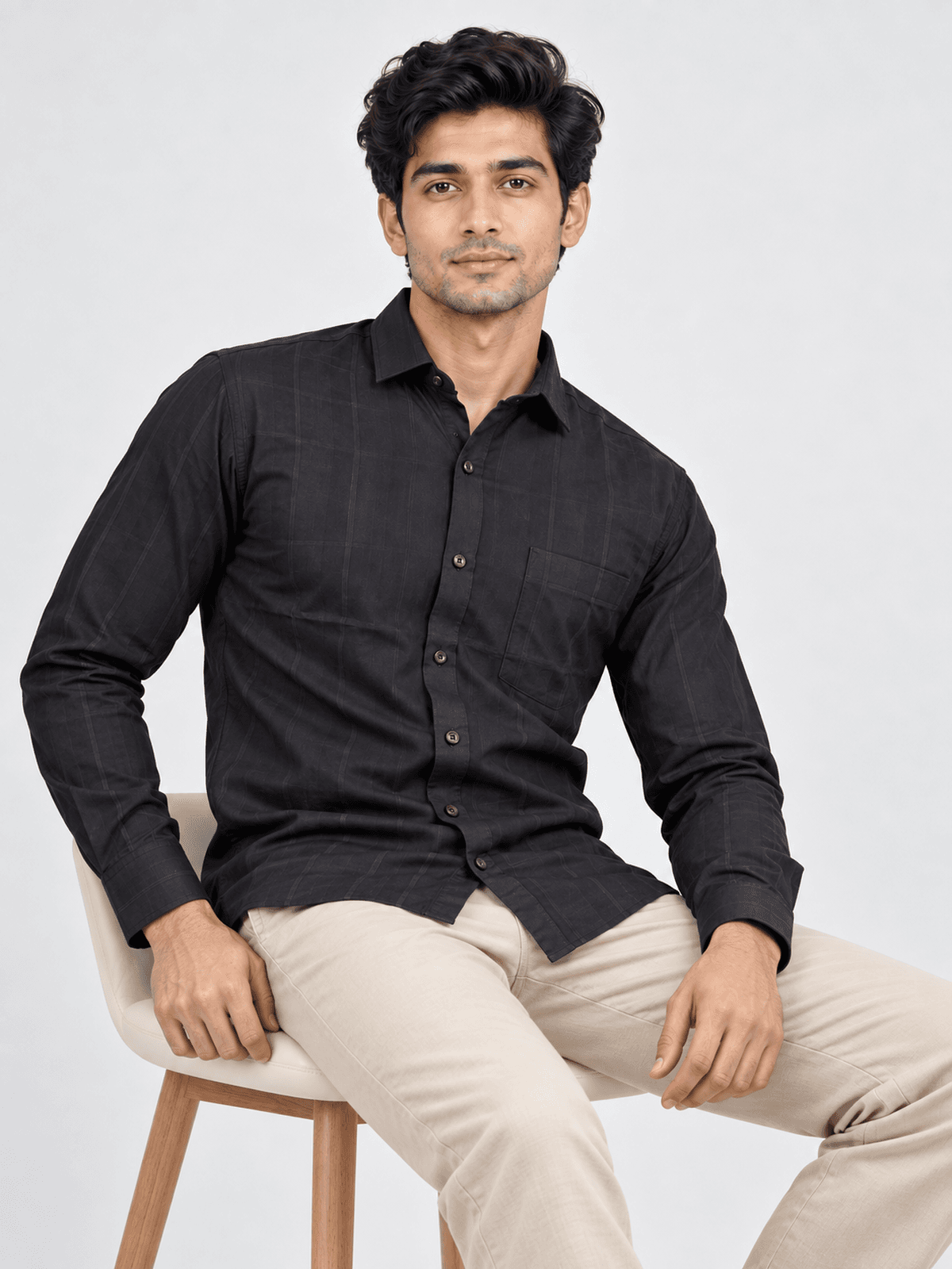Midnight Windowpane Shirt